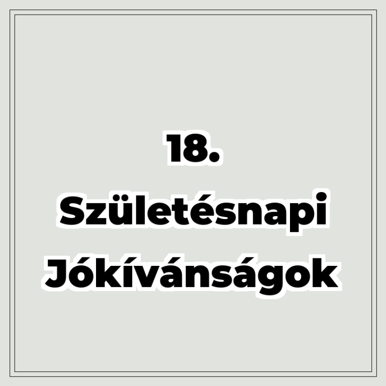18. születésnapi jókívánságok