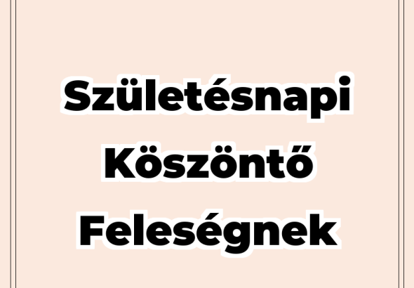 50 születésnapi köszöntő feleségnek