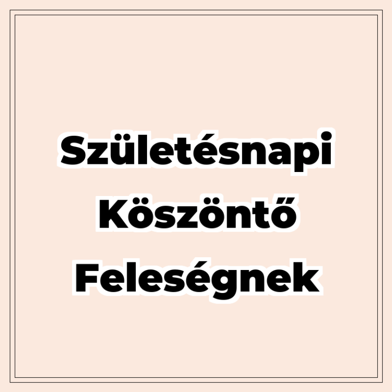 50 születésnapi köszöntő feleségnek